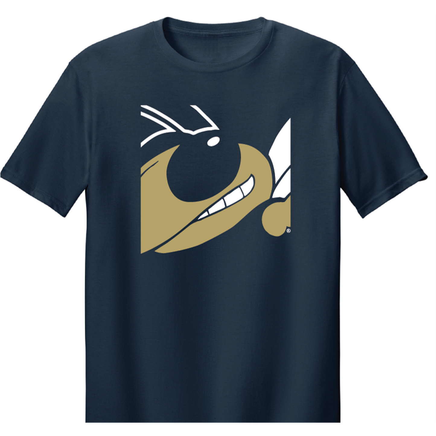 Georgia Tech Yellow Jackets Youth Buzz Tee In Navy - Front View