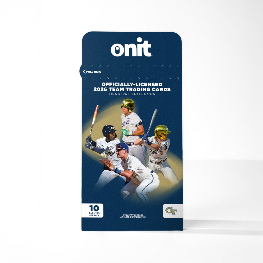 ONIT Georgia Tech Yellow Jackets Baseball 2025-2026 NIL Trading Card Single Pack - Front View