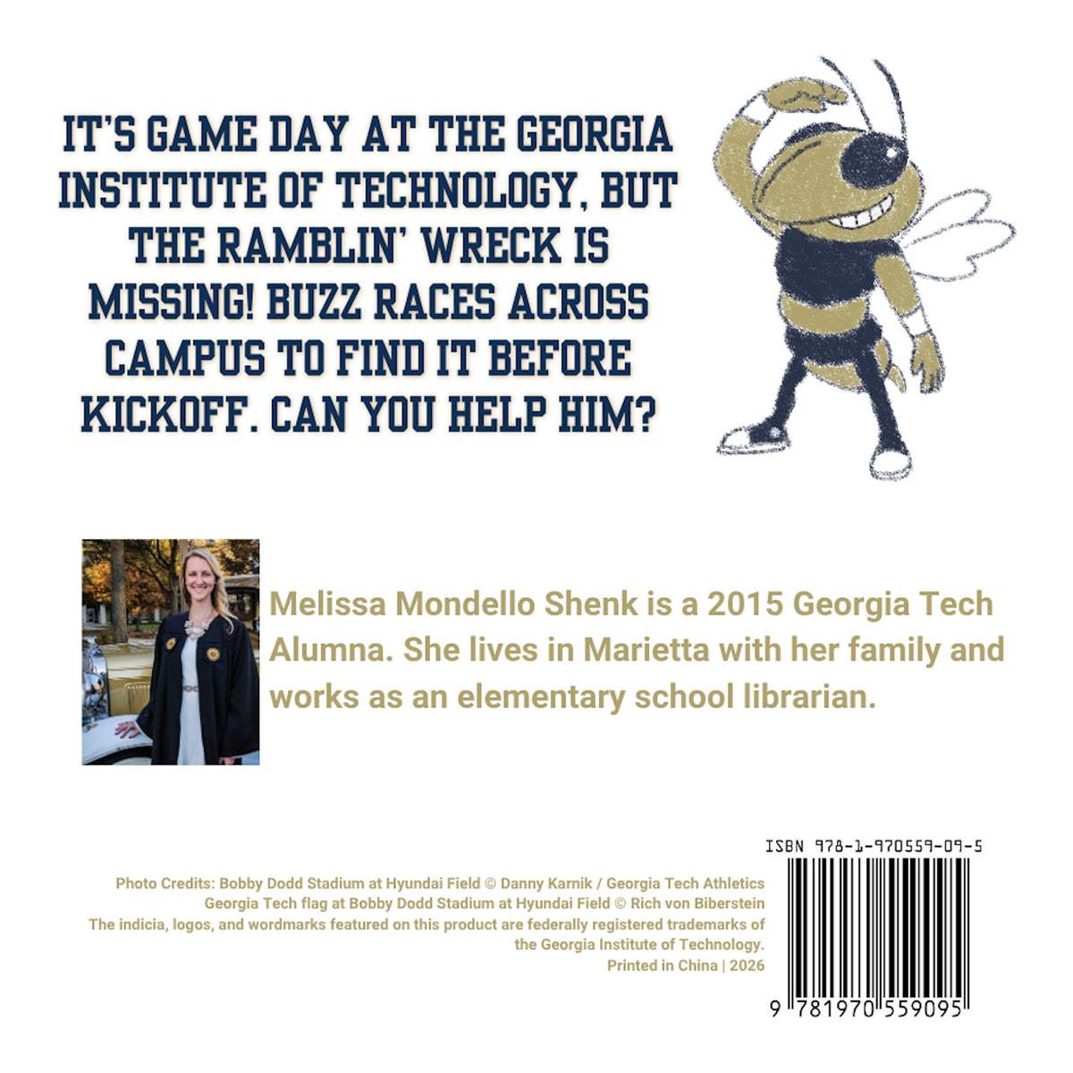 Georgia Tech Yellow Jackets Buzz & The Missing Ramblin Wreck
