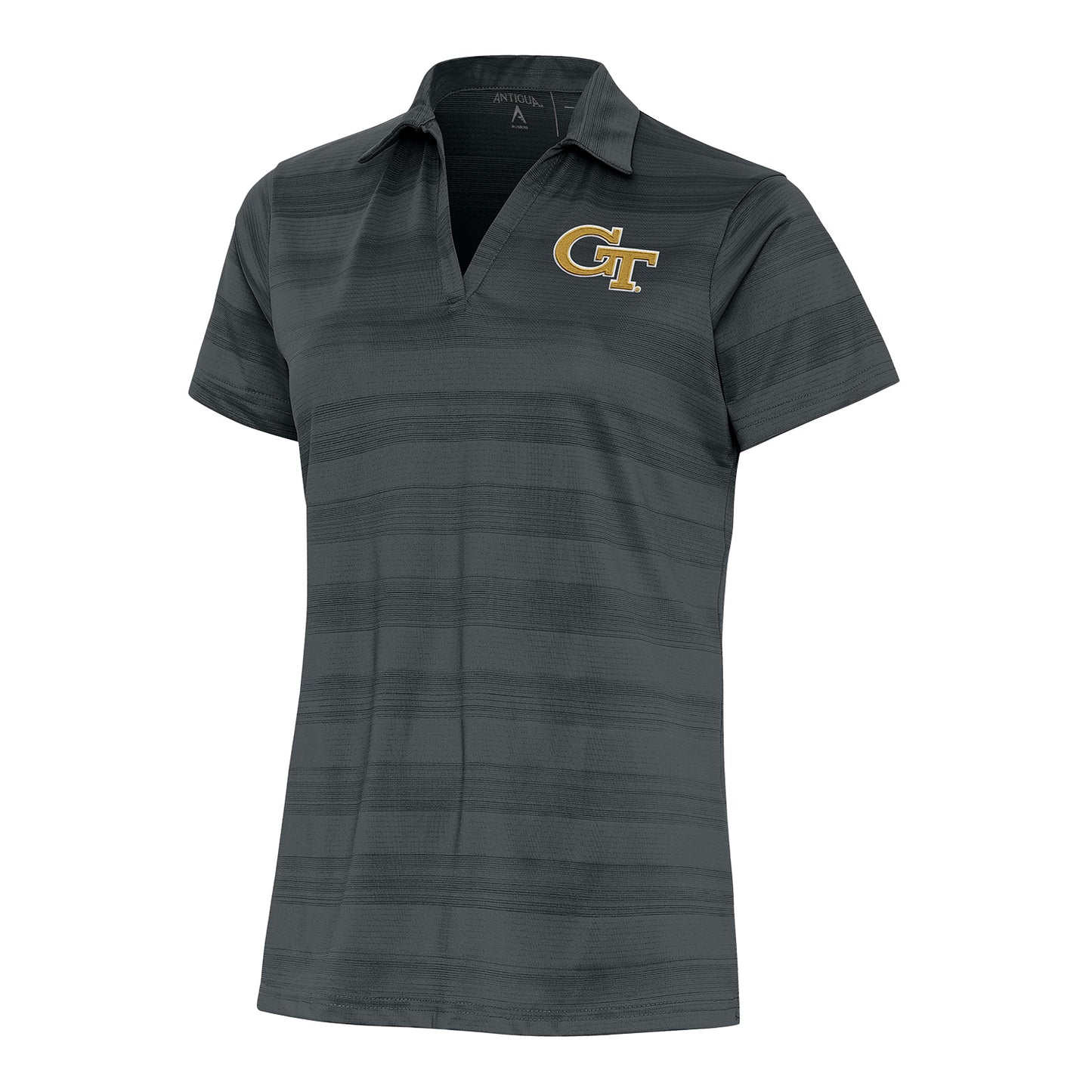 Ladies Georgia Tech Yellow Jackets Compass Navy Polo - Front View