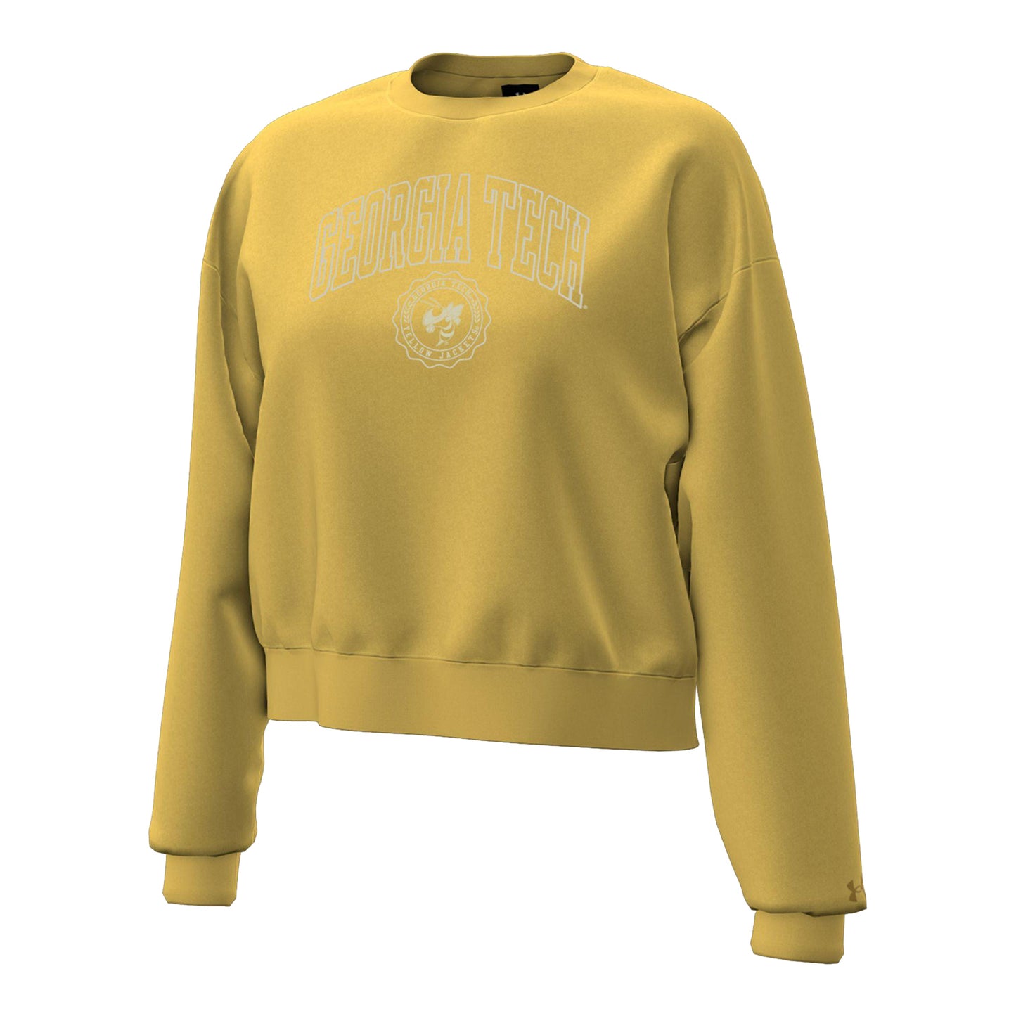 Georgia Tech Yellow Jackets Under Armour Gold Ladies Vintage Crewneck