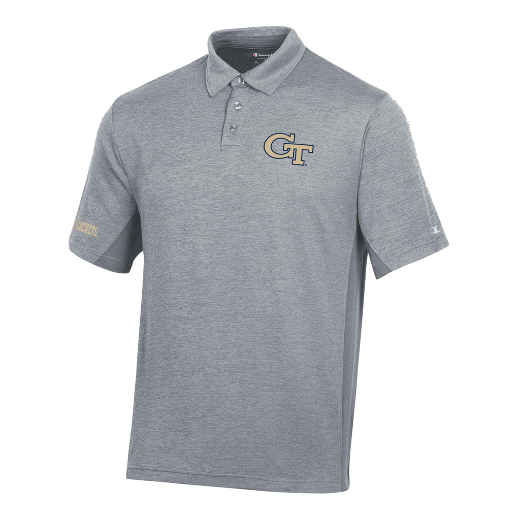 Tech Yellow Jackets 2 Tone Grey Polo Tech Official