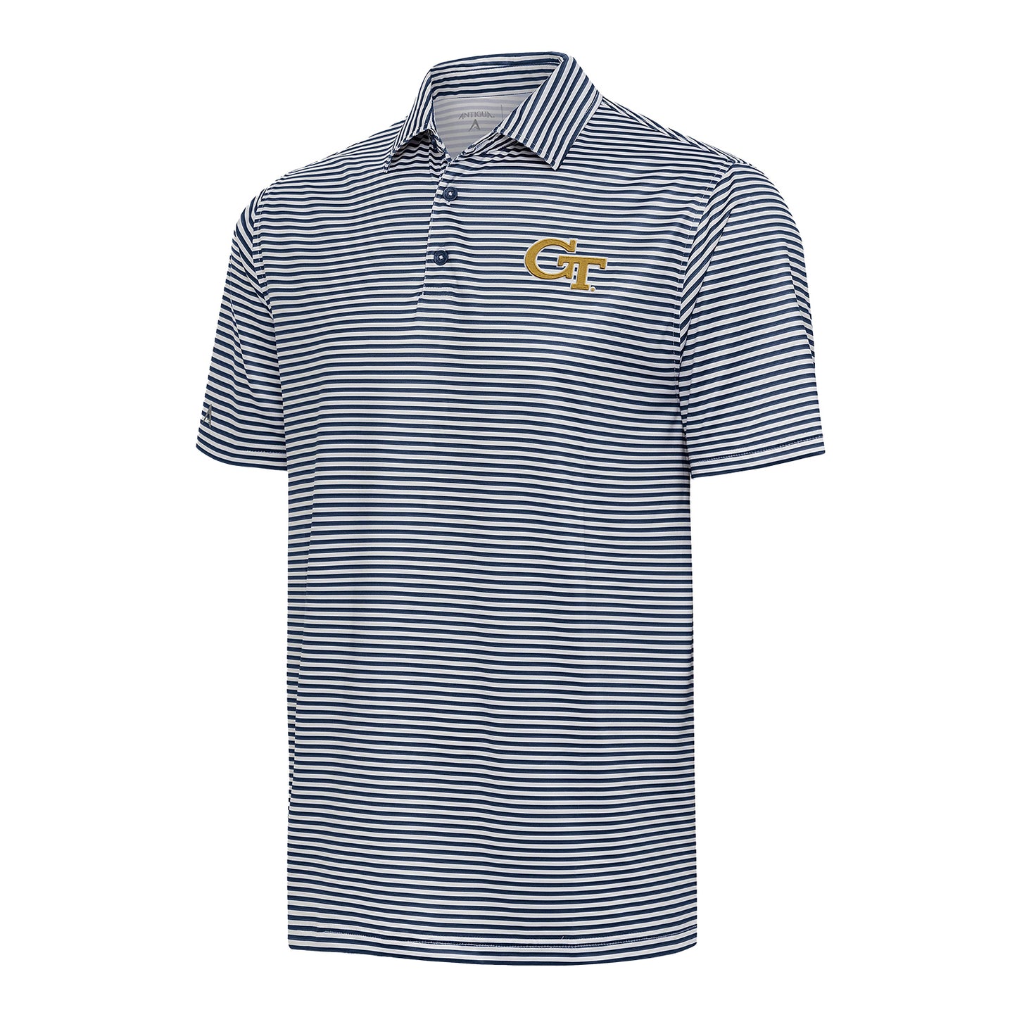 Georgia Tech Yellow Jackets Skills Navy Polo - Front View