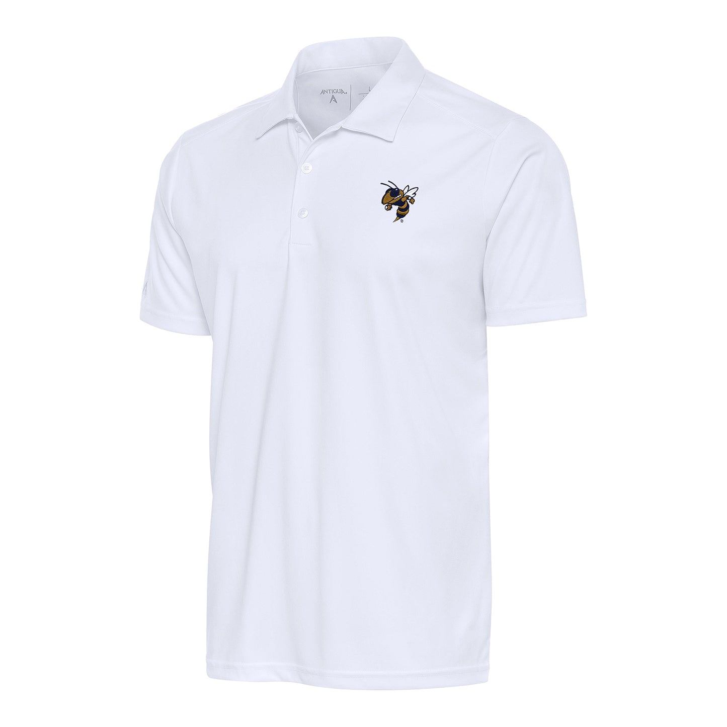 Georgia Tech Yellow Jackets Tribute White Polo - Front View