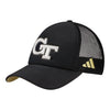 Georgia Tech Yellow Jackets Adidas Ghost Black Adjustable Hat