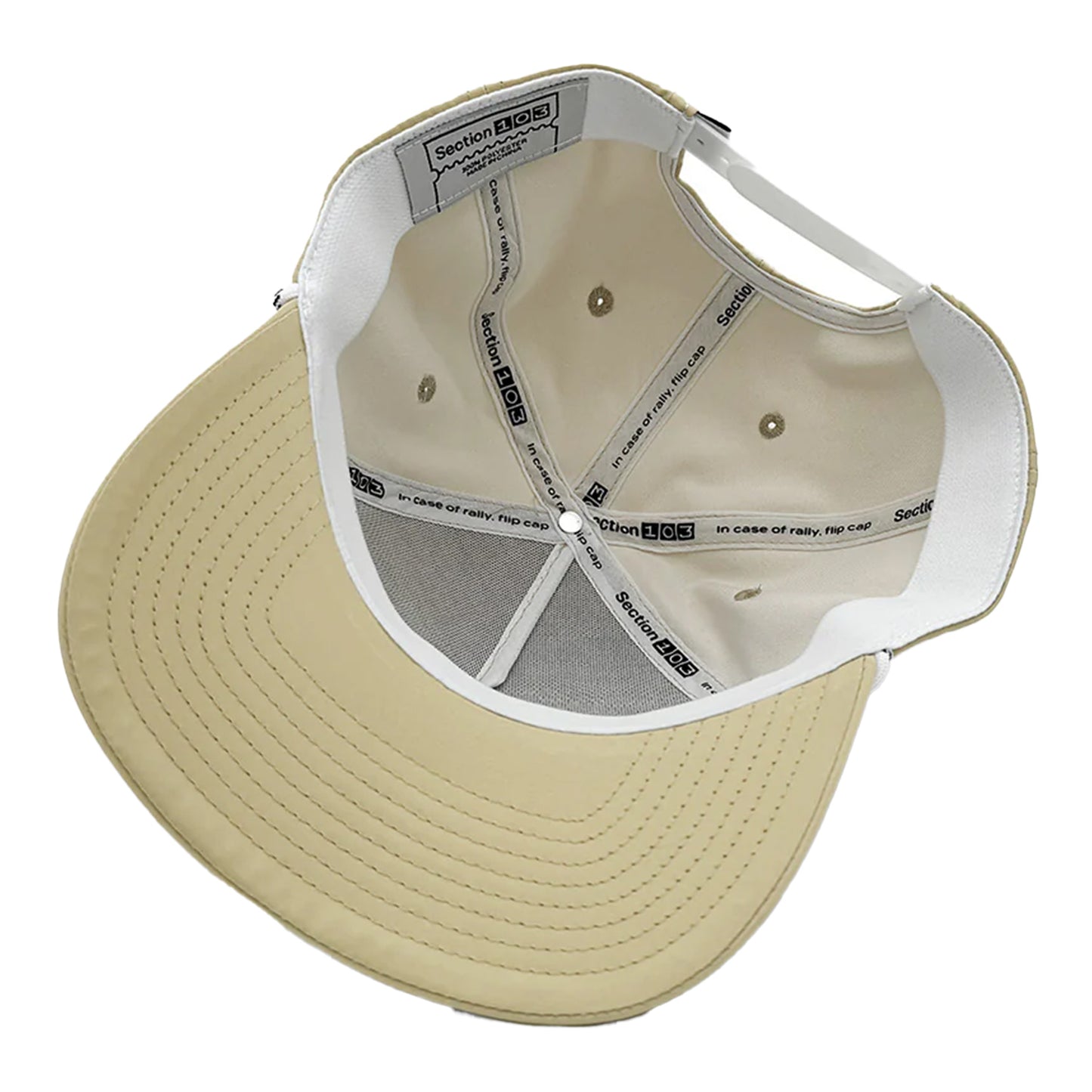 Georgia Tech Yellow Jackets Gold Script Rope Hat - Under View