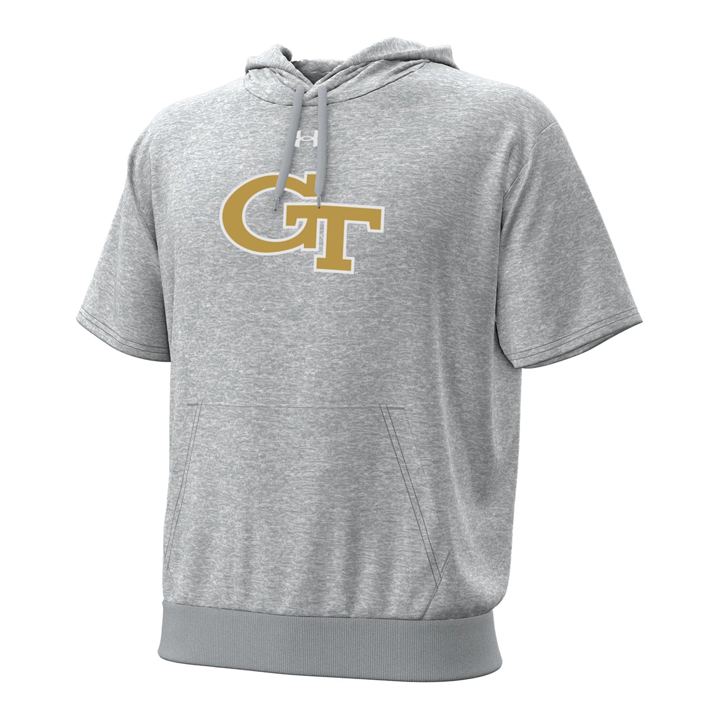 Georgia Tech Yellow Jackets Under Armour Coach Short Sleeve Fleece Hoodie