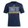 Georgia Tech Yellow Jackets Adidas Favorite Bar Navy T-Shirt