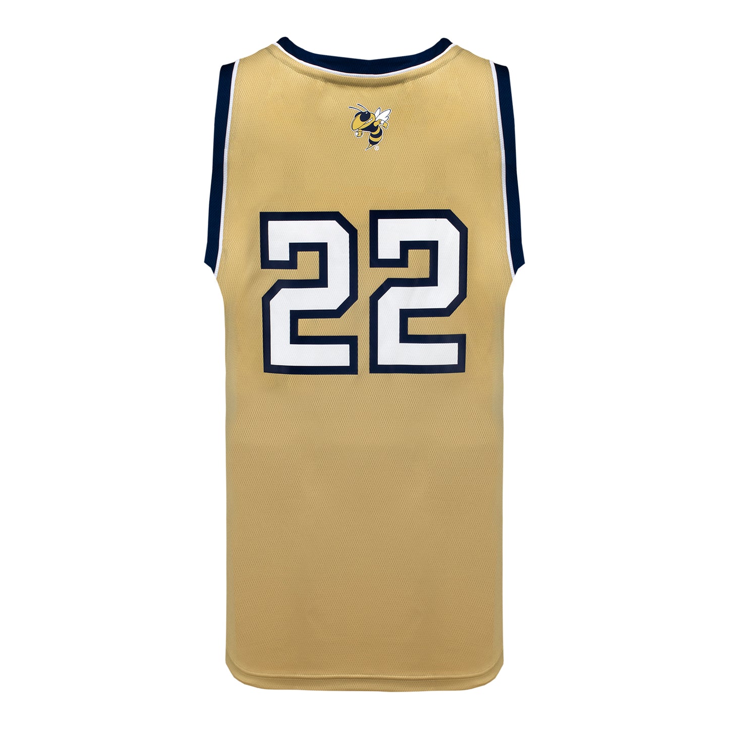 Georgia Tech Adidas Sand #22 Basketball Jersey - Back View