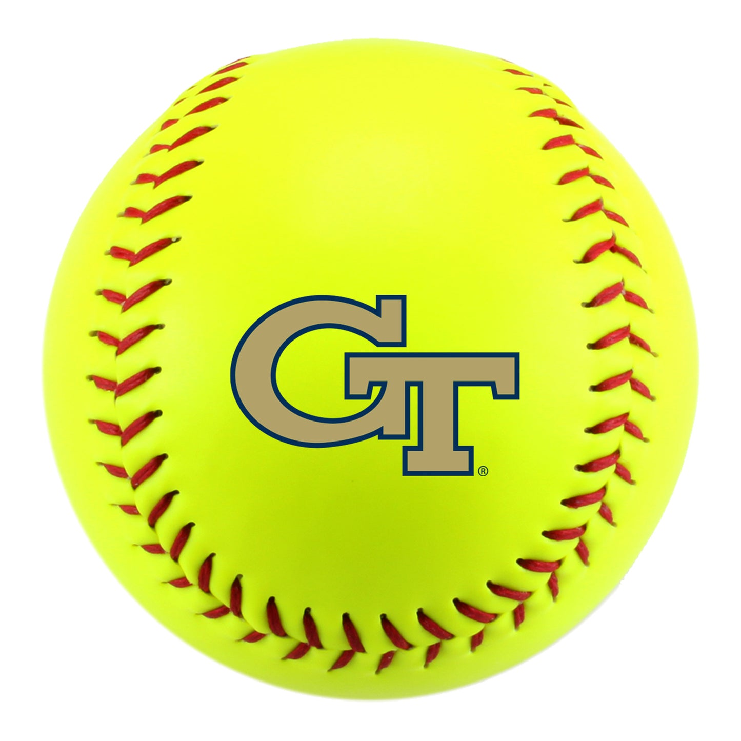 Georgia Tech Yellow Jackets Novelty Softball - Back View