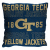 Georgia Tech Yellow Jackets Stacked Woven Pillow