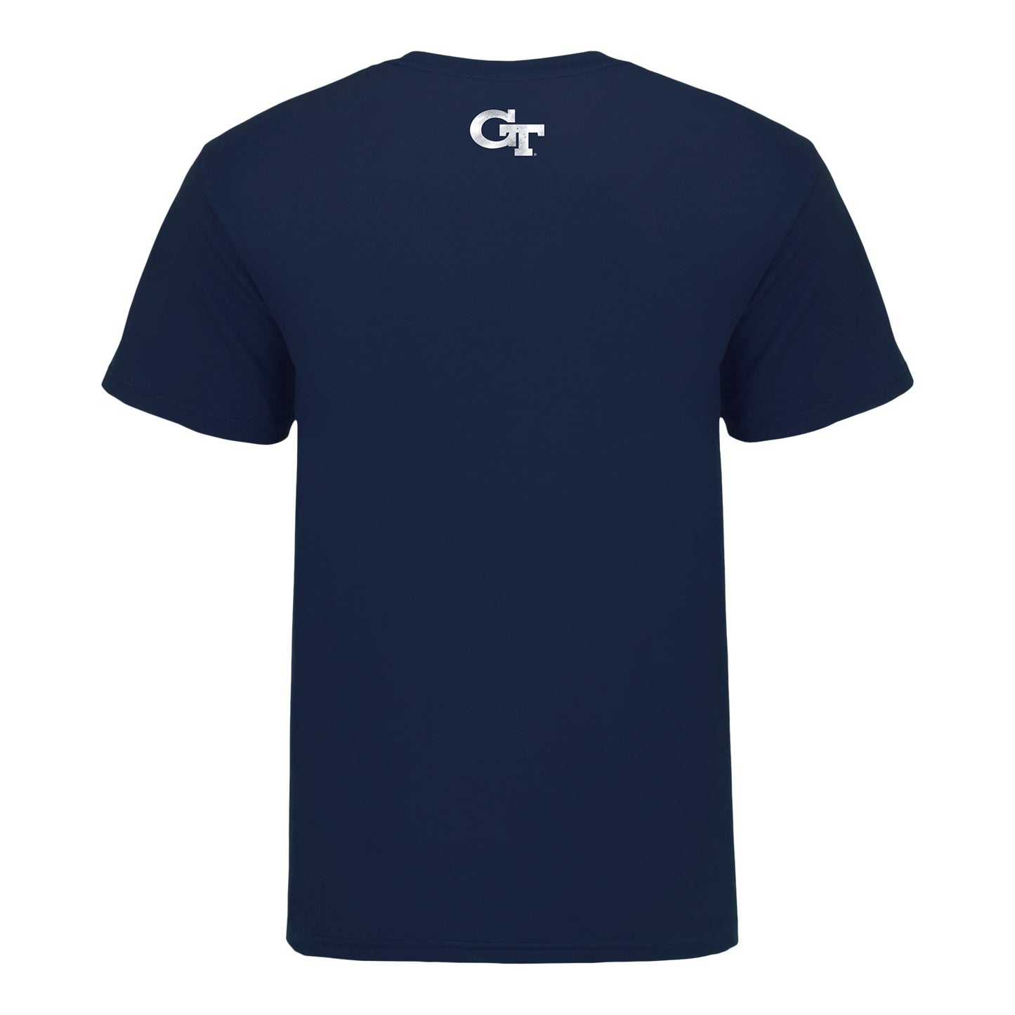 Georgia Tech Football Student Athlete NIL State T-Shirt - #3 Ahmari Harvey In Navy - Back View
