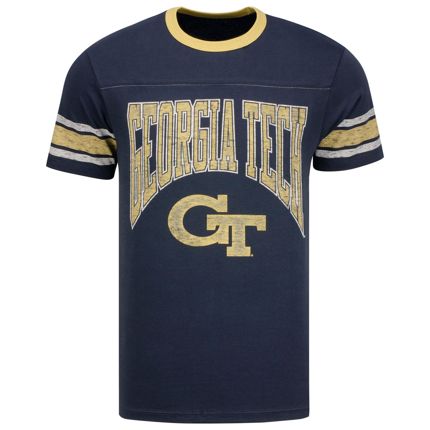 Georgia Tech Yellow Jackets Under Arch Franklin T-Shirt in Navy - Front View