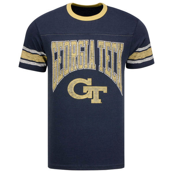 Georgia Tech Yellow Jackets Under Arch Franklin T-Shirt in Navy - Front View