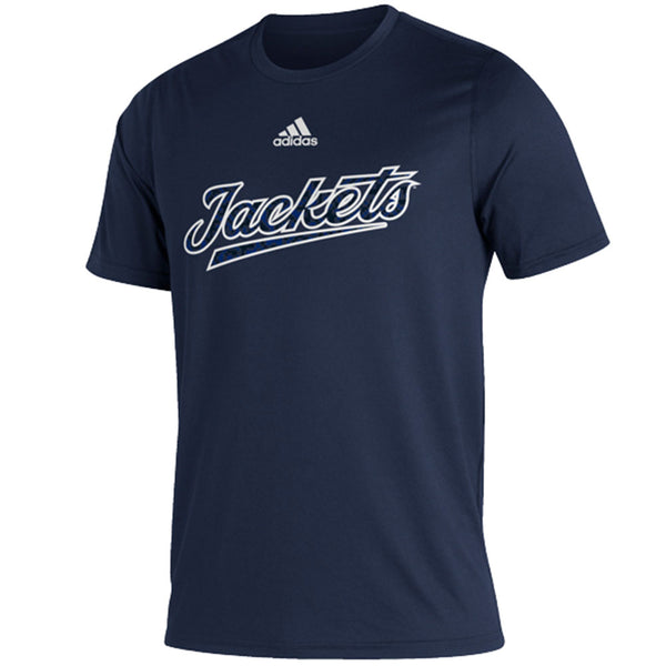 Georgia Tech Yellow Jackets Adidas Creator Jackets T-Shirt in Navy - Front View