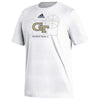 Georgia Tech Yellow Jackets Adidas House Basketball White T-Shirt
