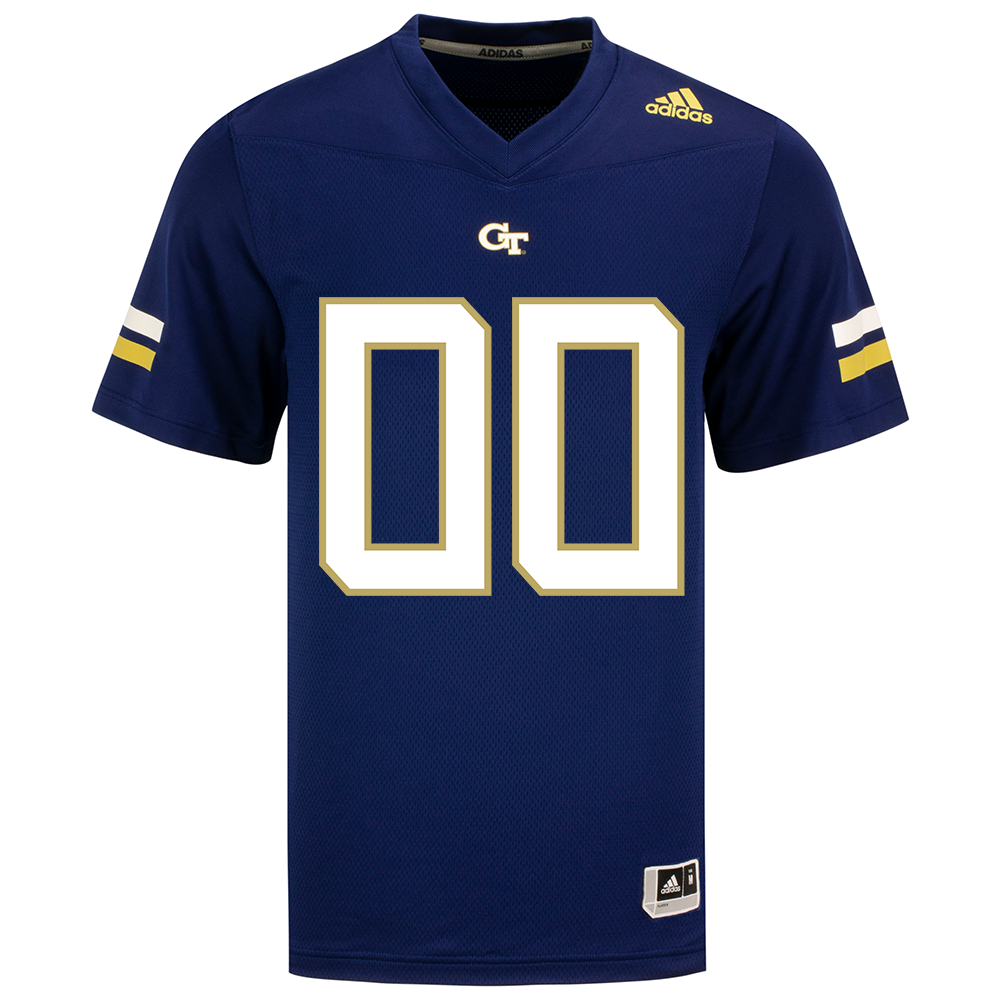 Georgia Tech Adidas Personalized Navy Replica Football Jersey