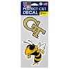 Georgia Tech Yellow Jackets 2-Pack Perfect Cut 4" x 4" Decals