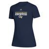 Ladies Georgia Tech Adidas Double Stack Wordmark T-Shirt