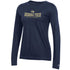 Ladies Georgia Tech Yellow Jackets Curved GT Long Sleeve T-Shirt in Navy - Front View