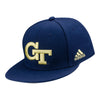 Georgia Tech Yellow Jackets Adidas Primary Logo Navy Fitted Hat