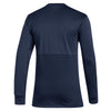 Georgia Tech Adidas Team Issue Arch Wordmark Crew Sweatshirt in Navy - Back View