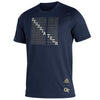 Georgia Tech Adidas Repeating Wordmark T-Shirt