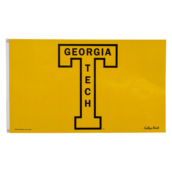 Georgia Tech Yellow Jackets 3' x 5' Deluxe Vault Flag in Yellow