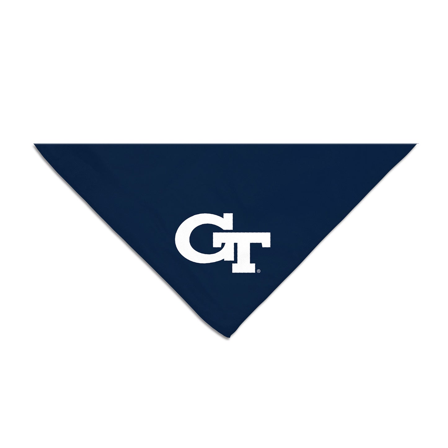 Georgia Tech Yellow Jackets Navy Pet Bandana - In Navy - Front View