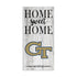 Georgia Tech Yellow Jackets 6" x 12" Home Sweet Home Sign in White