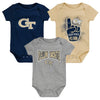 Infant Georgia Tech 3 Pack Game On Onesies