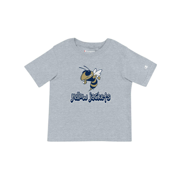 Toddler Georgia Tech Yellow Jackets Primary T-Shirt in Grey - Front View