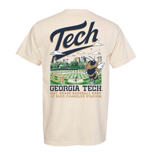 Georgia Tech Yellow Jackets Stadium Art Tee