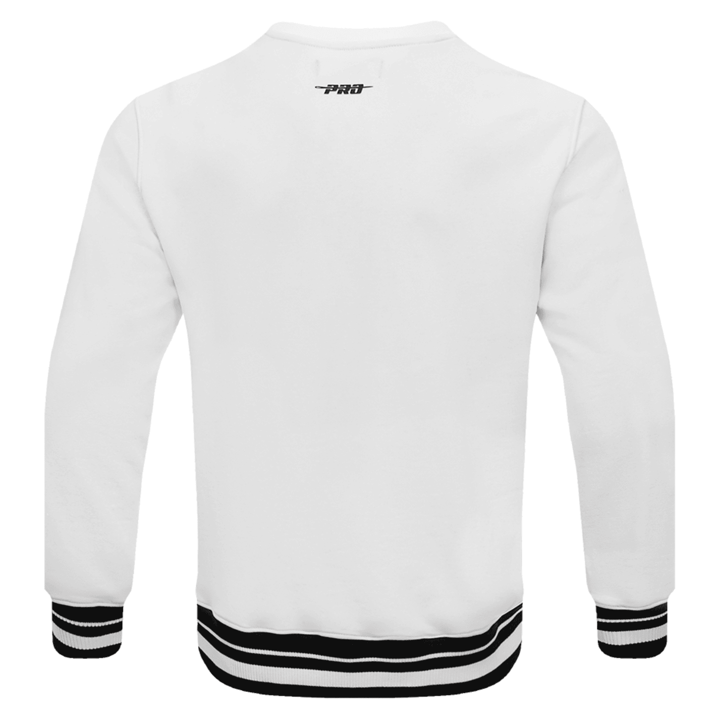 Georgia Tech Yellow Jackets Long Sleeve Crewneck Wordmark Sweatshirt In White - Back View