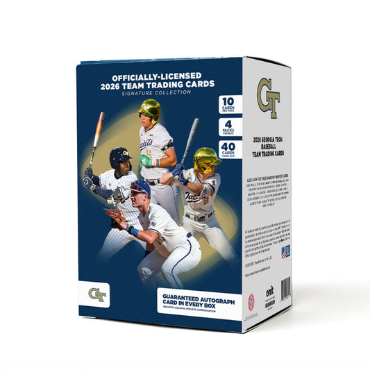 ONIT Georgia Tech Yellow Jackets Baseball 2025-2026 NIL Trading Card Platinum Box - Front View