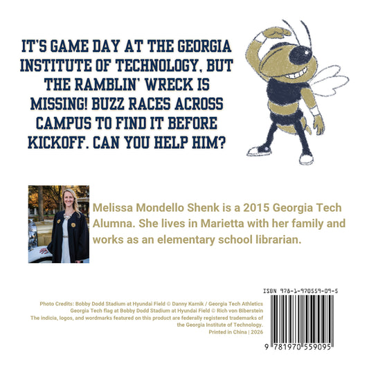 Georgia Tech Yellow Jackets Buzz & The Missing Ramblin Wreck