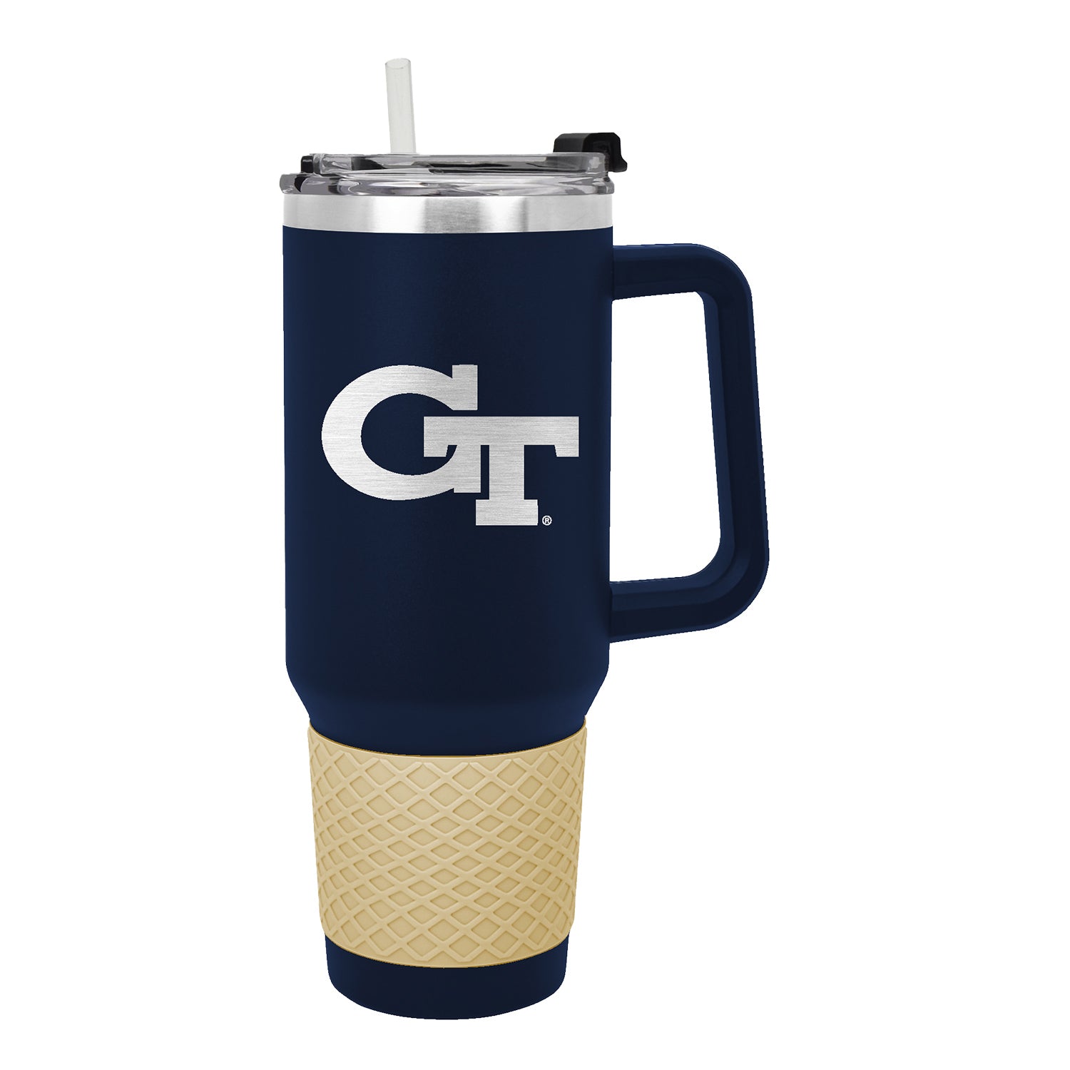 Georgia Tech Yellow Jacket 40oz Colossus Navy Travel Tumbler - Front View