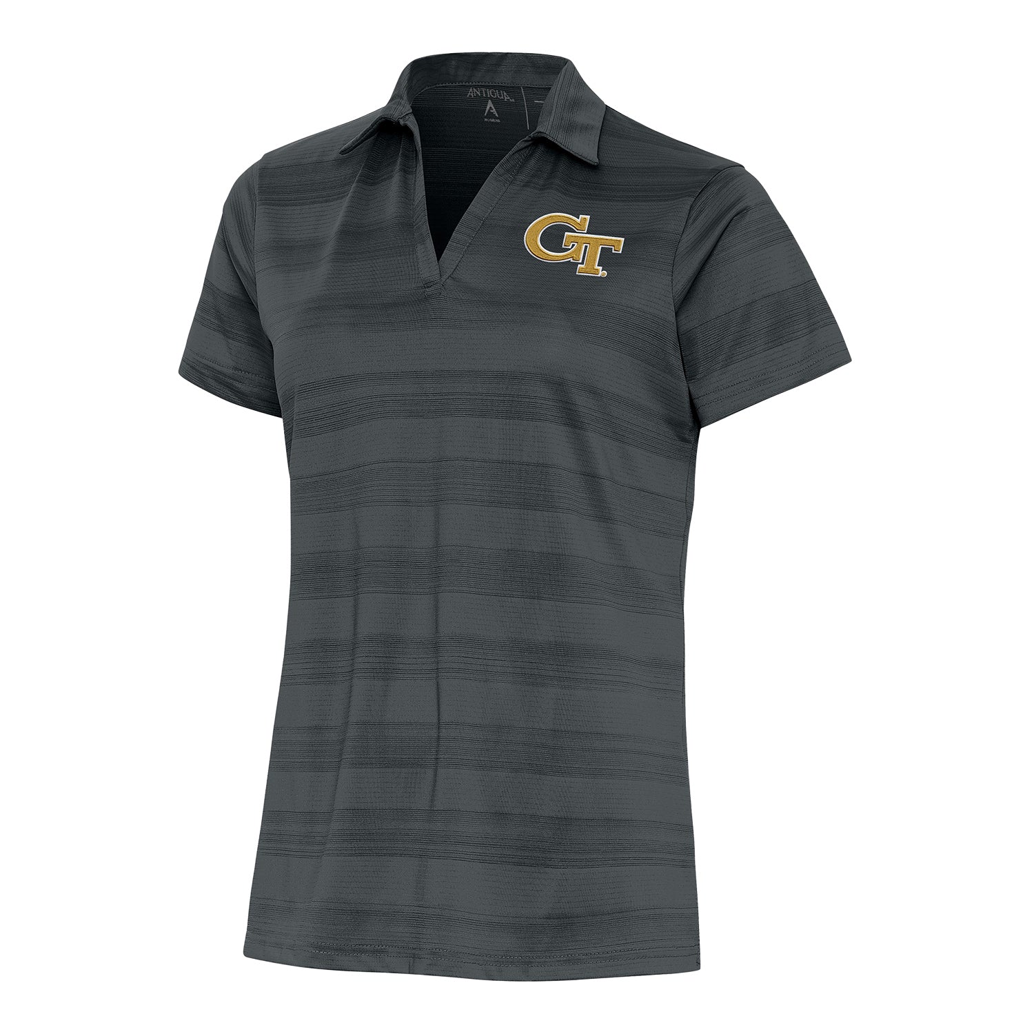 Ladies Georgia Tech Yellow Jackets Compass Navy Polo - Front View