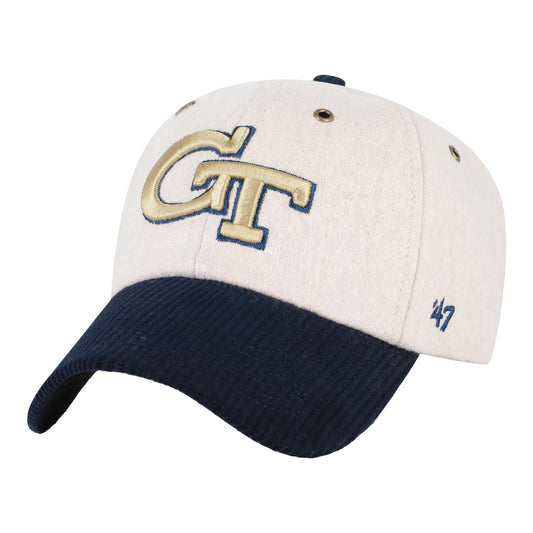 Georgia Tech Yellow Jackets '47 Rope Clean Up Hat - Natural/Navy