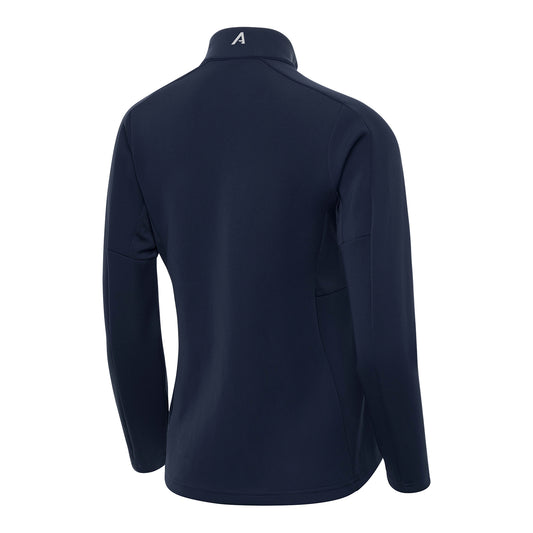 Ladies Georgia Tech Yellow Jackets Full Zip Generation Navy Jacket - Back View