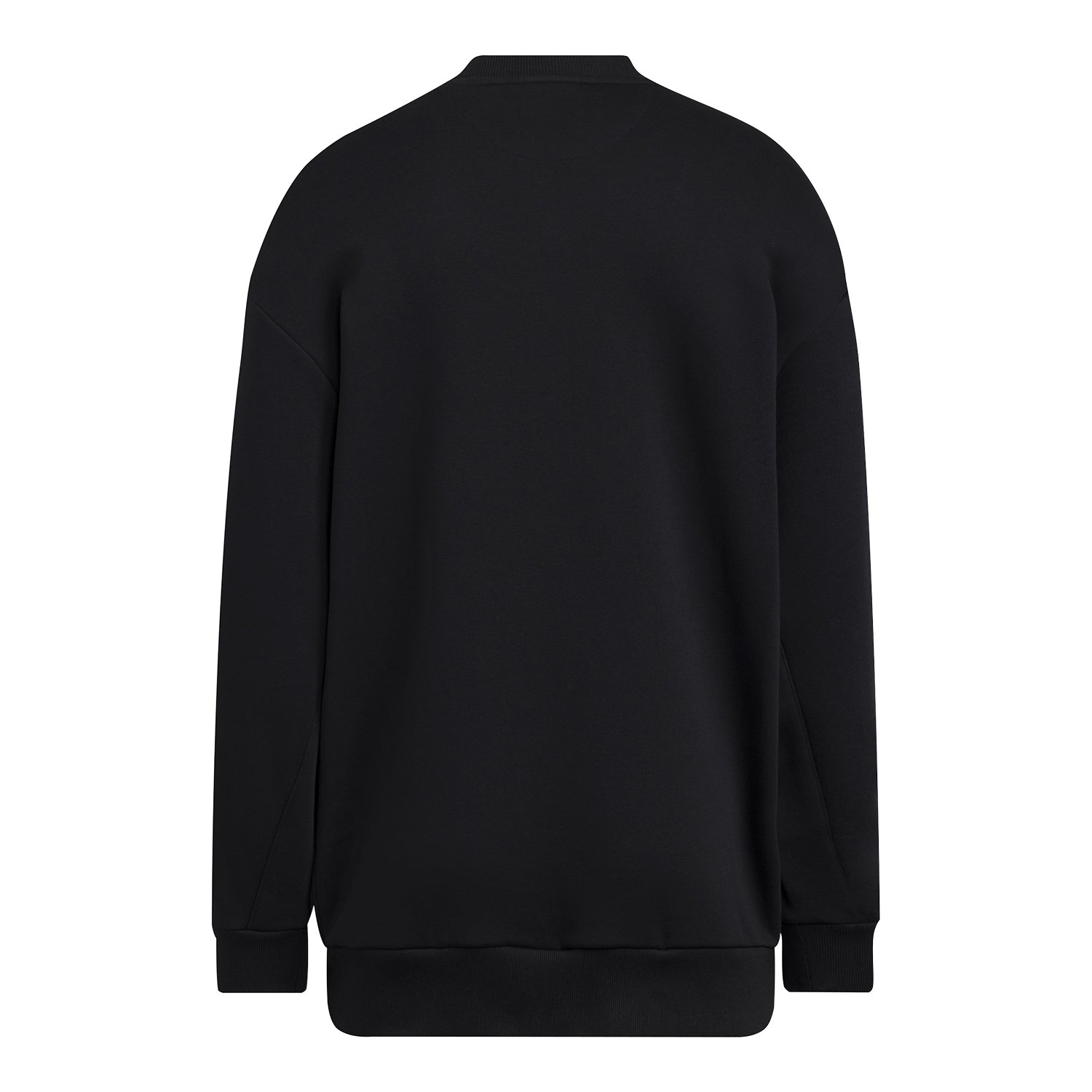 Georgia Tech Yellow Jackets Adidas Ladies Arched Crewneck Sweatshirt In Black - Back View