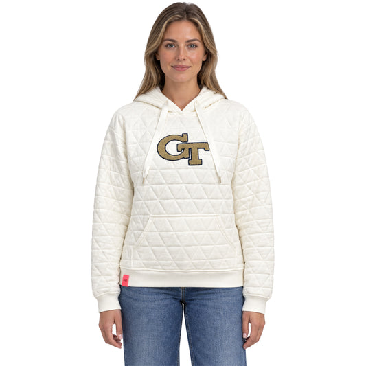 Georgia Tech Yellow Jackets Lusso Maddie Quilt  Hoodie
