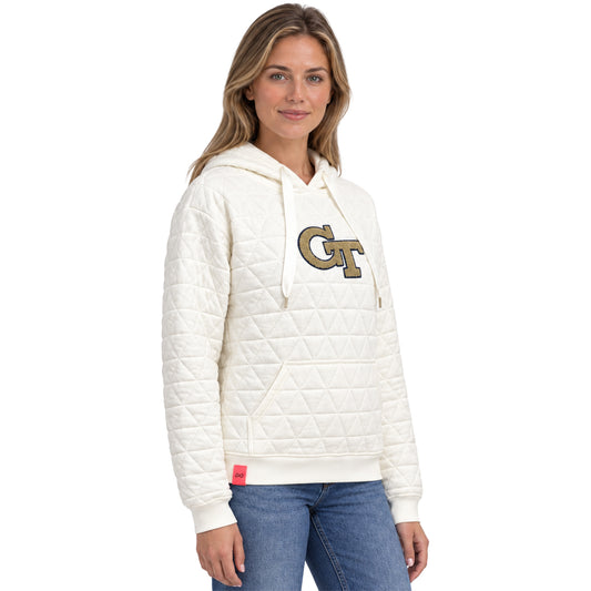 Georgia Tech Yellow Jackets Lusso Maddie Quilt Hoodie