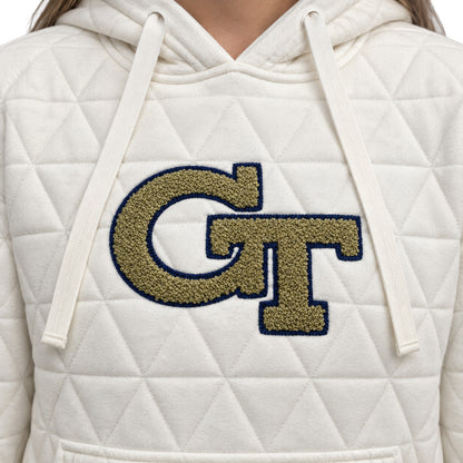 Georgia Tech Yellow Jackets Lusso Maddie Quilt  Hoodie