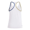  Ladies Georgia Tech Yellow Jackets Adidas D4 Training White Tank - Back View