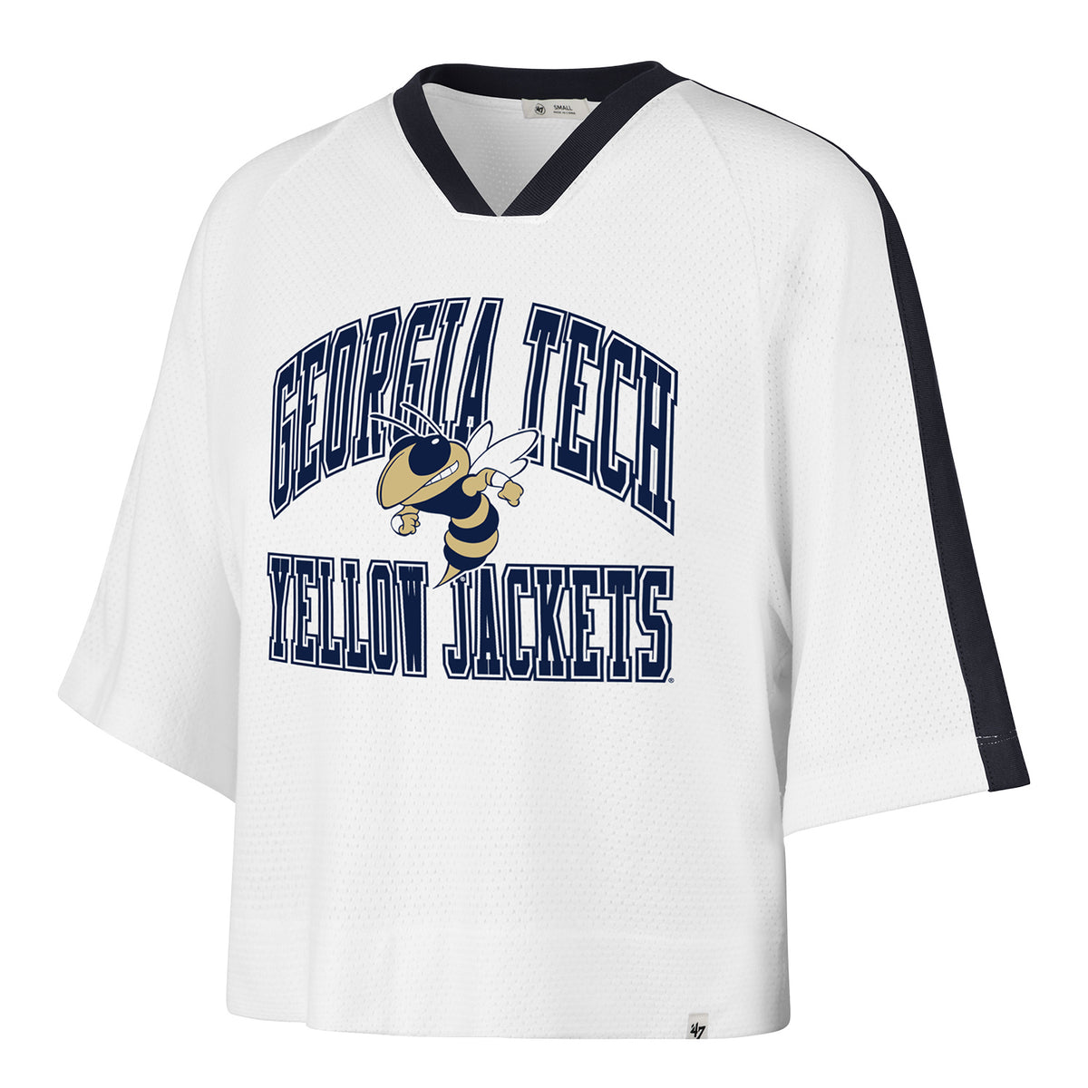 Georgia Tech Yellow Jackets 47 Brand Ladies Overarch Raglan T-Shirt - Front View