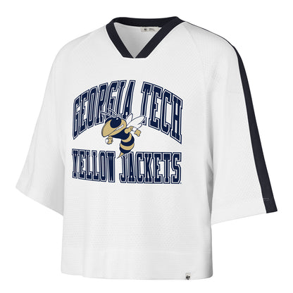 Georgia Tech Yellow Jackets 47 Brand Ladies Overarch Raglan T-Shirt - Front View