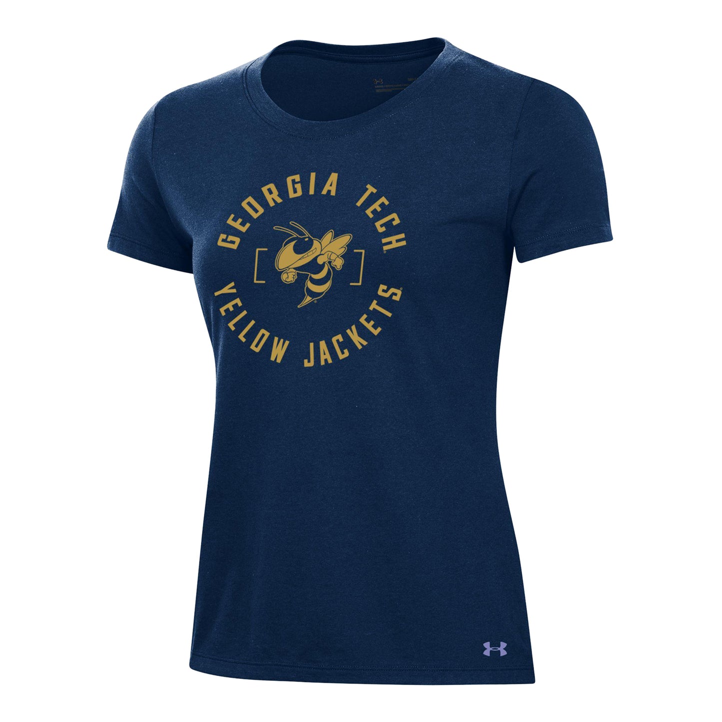 Georgia Tech Yellow Jackets Under Armour Navy Ladies Tee
