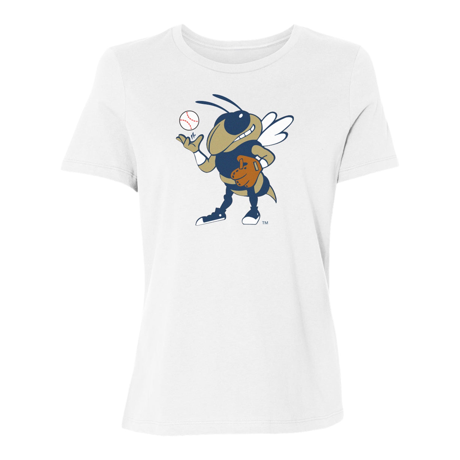 Georgia Tech Yellow Jackets Baseball Buzz Ladies Tee - Front View