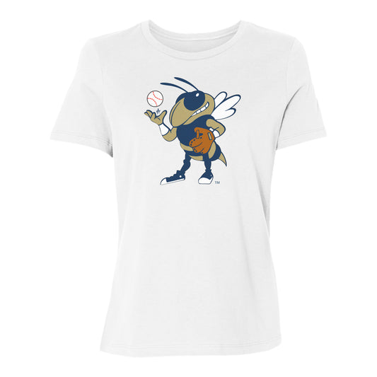 Georgia Tech Yellow Jackets Baseball Buzz Ladies Tee - Front View